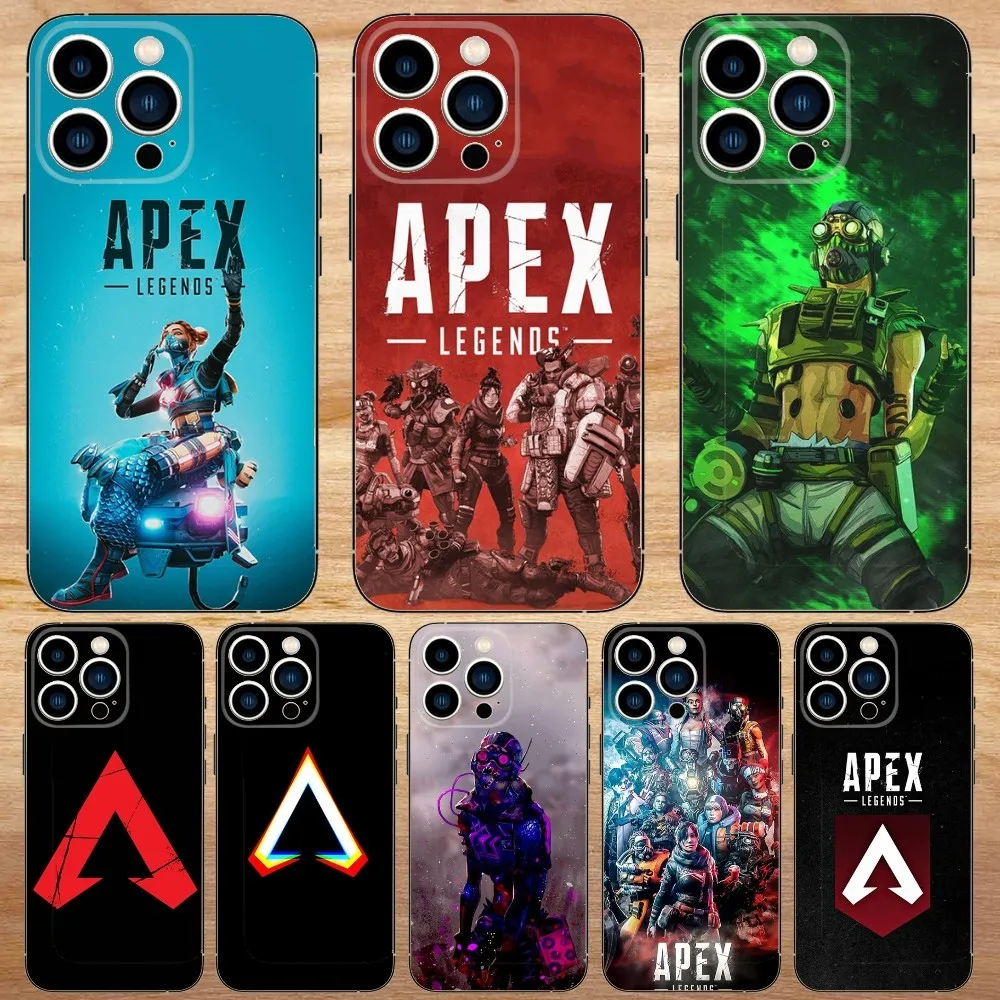Custodia Per Telefono Game Apex Legends Per Iphone15,14,13,12,11,Pro,Max,Plus,Mini,X,Xs,Xr,8,7,6,S,Plus,Se Custodia Morbida Nera