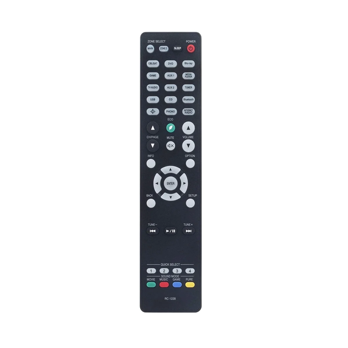 Rc-1228 Telecomando Sostituire Per Ricevitore Av Di Rete Integrata Denon Avr-X3600H Avr-X2600H Avr-S950H Avr-X3500H