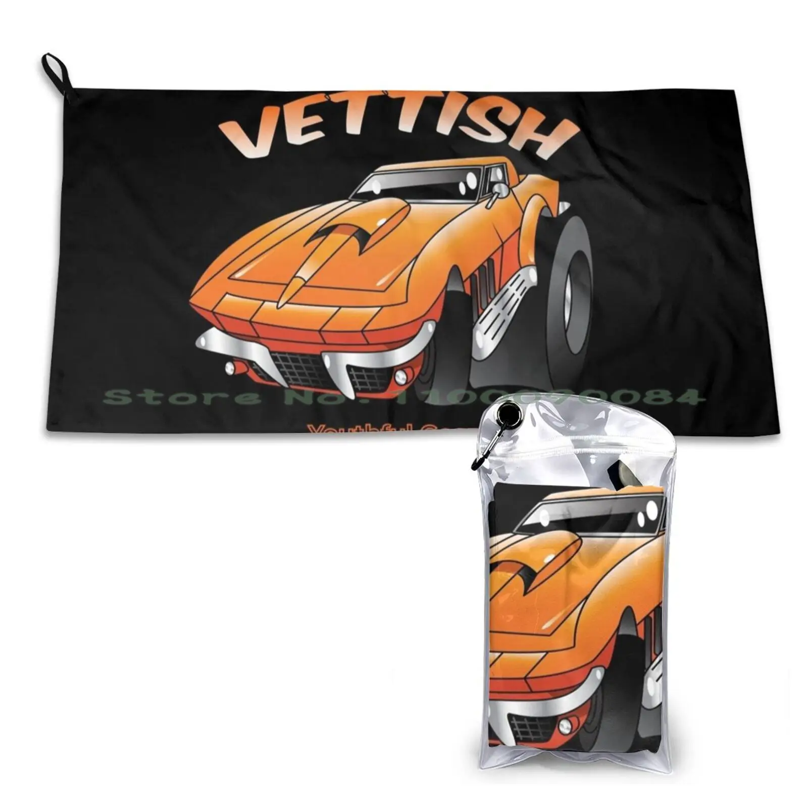 Vetttish Cartoon Car Toon Asciugamano Ad Asciugatura Rapida Palestra Sport Bagno Portatile Corea Del Sud Corea Del Sud Corea Del Sud Corea Del Sud Cor