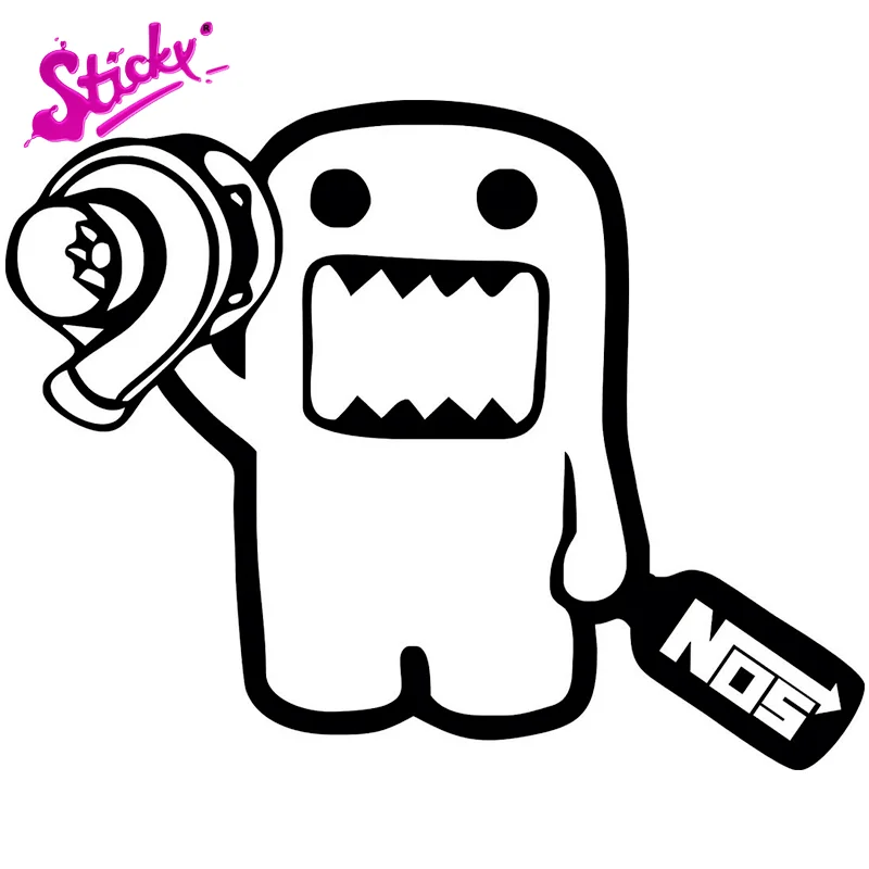 Adesivi Per Auto Divertenti Toon Lovely Domo Turbo E Nos Anime Car Sticker Decalcomania Decor Moto Laptop Tronco Chitarra Adesivo In Vinile