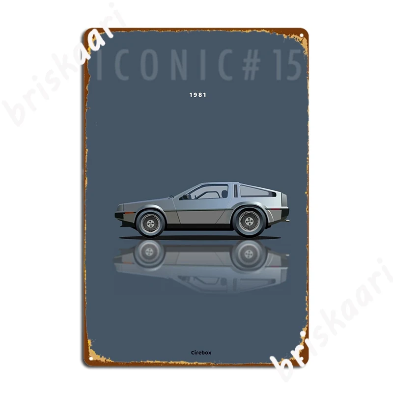 Iconic Car Toon 15 Metal Sign Pub Garage Design Wall Mural Mural Painting Tin Sign Posters