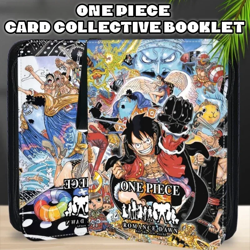 400Pcs Anime One Pieced Card Storage Bag Album Libretto Cartoon Card Collector Portable Zipper Binder Folder Bag Regalo Di Compleanno