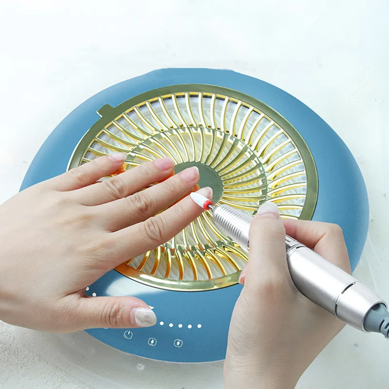 Aspirapolvere A Basso Rumore Del Chiodo Con La Penna Del Trapano Del Chiodo Pro 2 In 1 Macchina Del Manicure Del Collettore Di Polveri Del Chiodo Con 