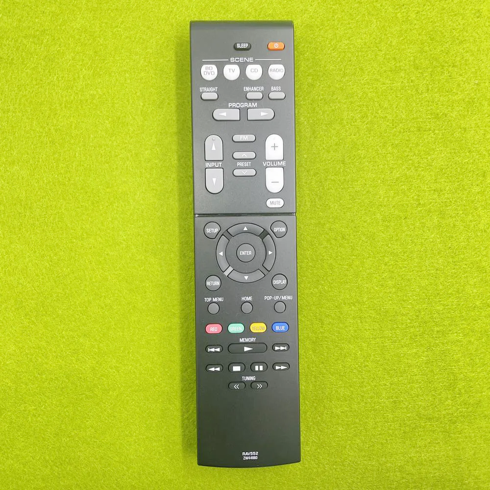 Telecomando Originale Rav552 Zw44660 Per Amplificatore Di Potenza Yamaha Rx-V283 Yht-1840 Av