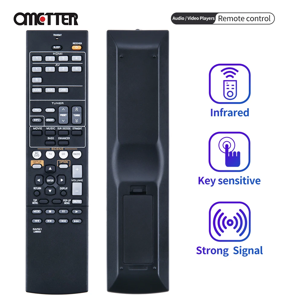 Per Yamaha Telecomando Rav521 Ricevitore Audio Rx-V377 Rx-V373 Rx-V385 Htr-3067 Yht-4910U