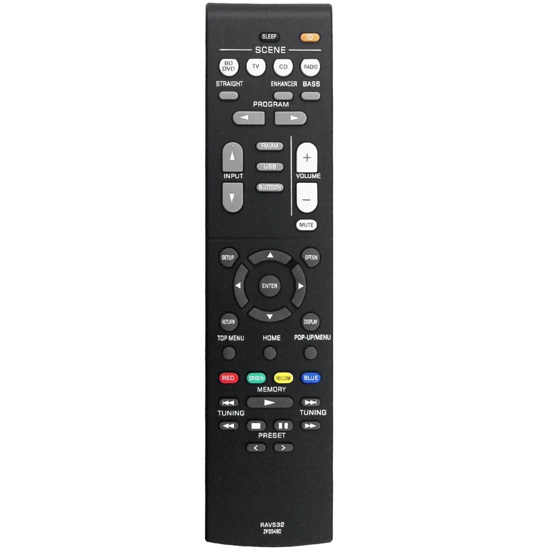Rav532 Zp35480 Telecomando Sostituire Per Ricevitore Yamaha Av Rx-V379 Rx-V383 Rx-V383Bl Rxv379 Rxv383 Rxv383Bl