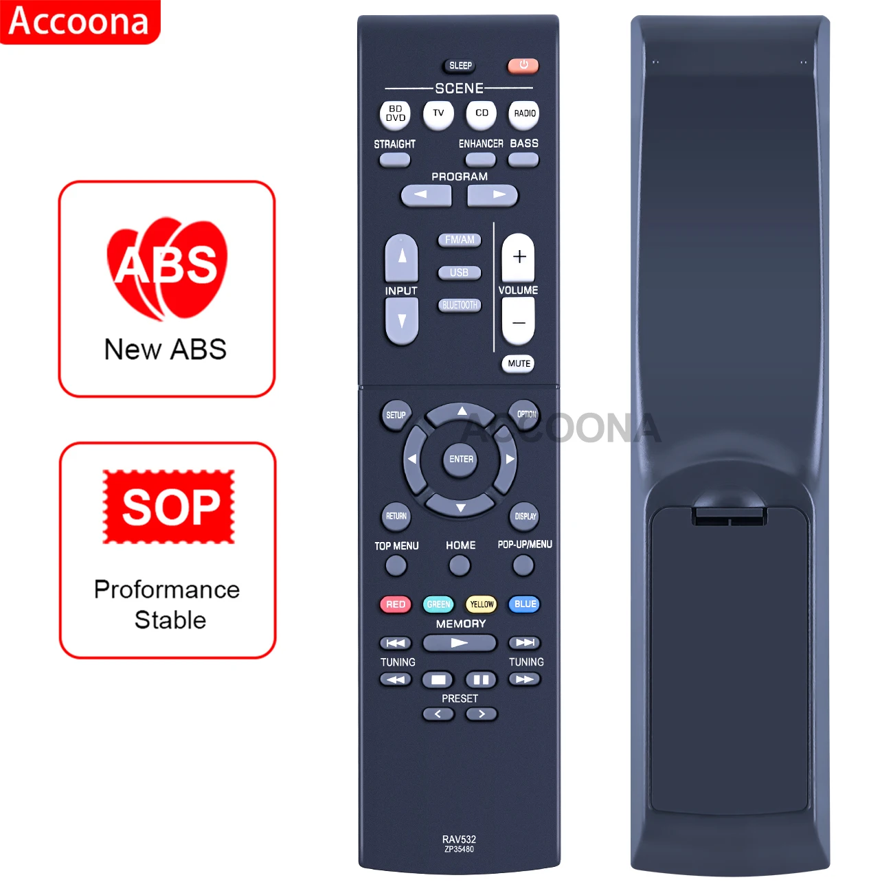 Rav532 Zp35480 Telecomando Per Ricevitore Av Yamaha Rx-V383 Rxv383 Rx-V383Bl