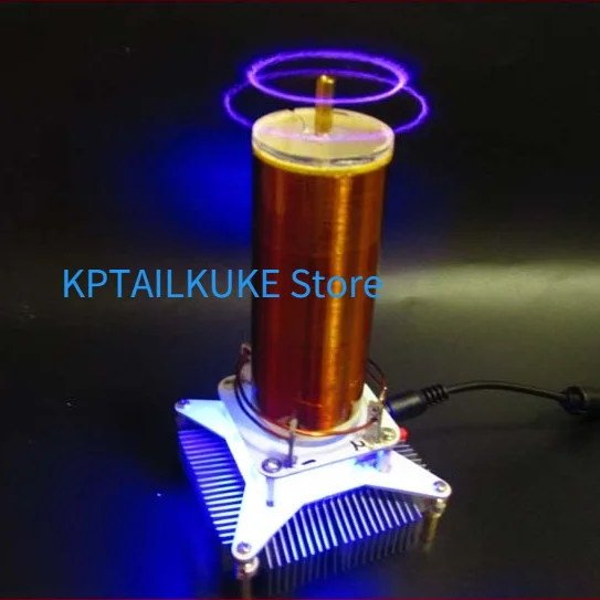 Tesla Coil Tesla Electric Coil Music Rotation Tesla Electronics Kit Di Produzione Fai Da Te Mulino A Vento Ionico