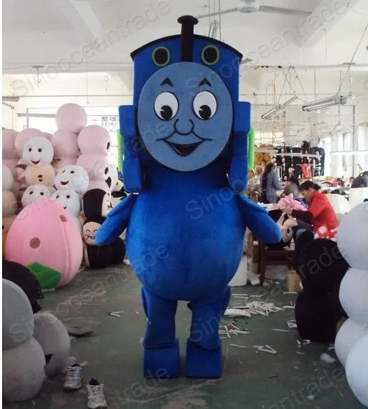 Thomas The Tank Engine Railway Train Cartoon Mascot Costume Fancy Dress Animal Mascot Costume Spedizione Gratuita