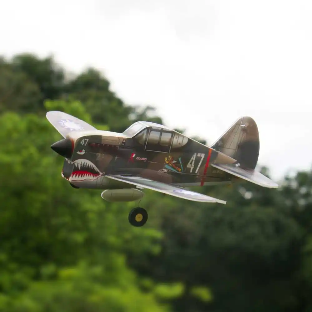 Minimumrc P40 Flying Tigers Fighter Q-Series 320Mm Wingspan Kt Foam Micro Rc Airplane Kit Aereo Ad Ala Fissa Con Motore