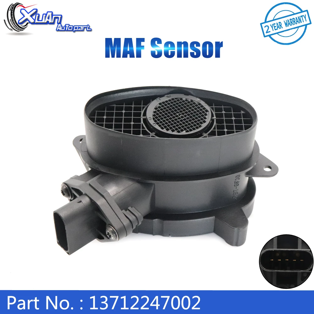 Xuan Maf Mass Air Flow Meter Sensor 13712247002 Per Bmw E53 E46 E39 E38 318D 318Td 320D 330D 330Xd 520D 525D 530D 730D X5