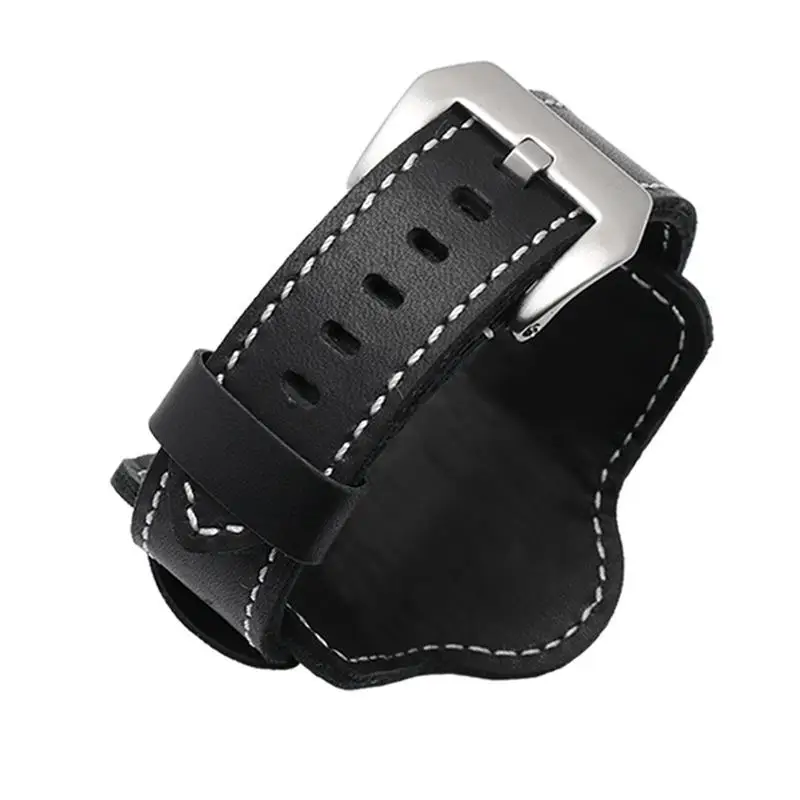 Pcavo Cinturino Per Orologio Da Polso Da Uomo In Vera Pelle Spessa Retrò Per Panerai Pam380 111 351 Marrone Nero Con Tappetino 20Mm 22Mm 24Mm 26Mm