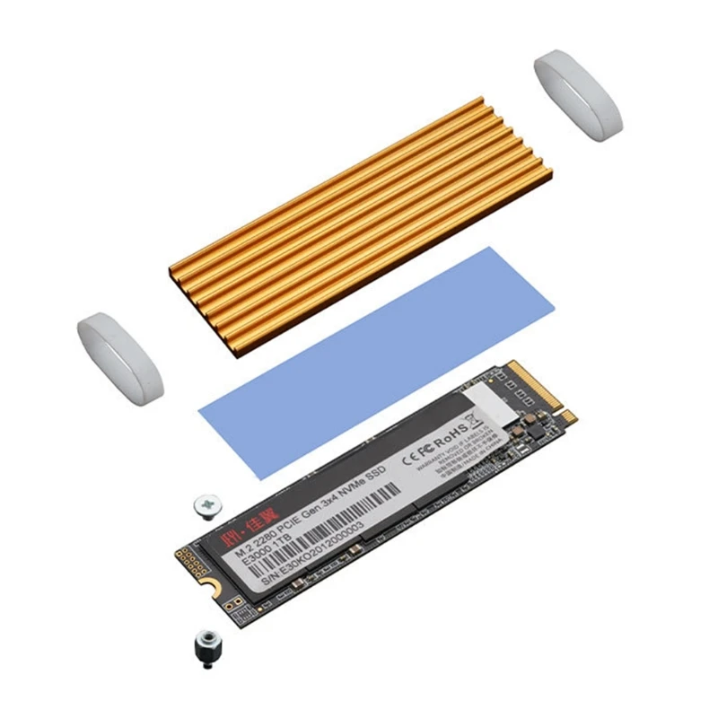Installazione Semplice Dissipatore Di Calore A Disco Rigido A Stato Solido M.2 Ssd Nvme Radiatore Dissipatore Di Calore Per Pc Pc Ps5