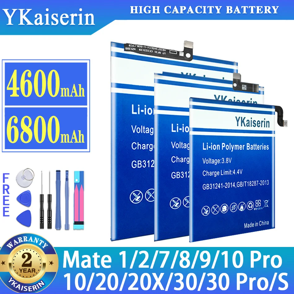 Batteria Per Huawei Mate 1 2 7 8 9 10/10 Pro 20 20X 30/30 Pro S Mate1 Mate2/Per Honor 8X Max 8C 20 Pro 20Pro View 20 V20 Note 10
