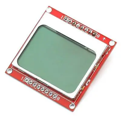 84X48 84*48 Modulo Lcd Nokia 5110 Con Adattatore Retroilluminazione Blu Pcb Lcd Nokia 5110