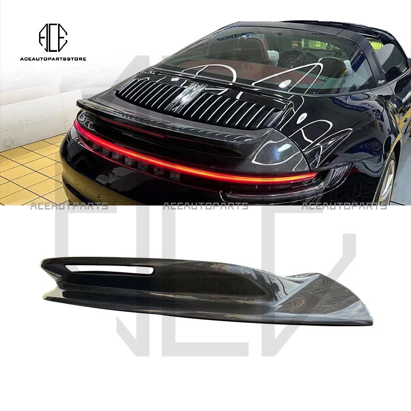 Per Porsche 911 992 Carrera 4S Targa 2019-23 Ala Spoiler Posteriore In Carbonio A Secco