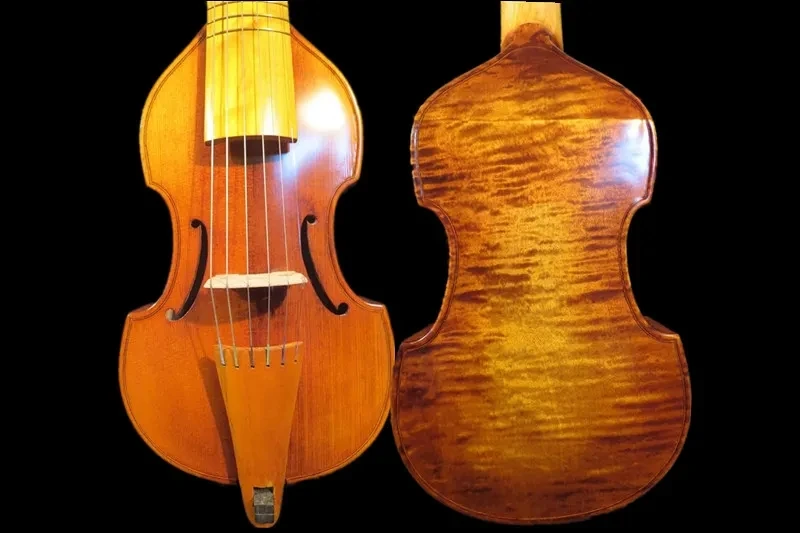 Canzone Stile Broque Eccellente Maestro 6 Corde 13 "(330Mm) Viola Da Gamba #11183