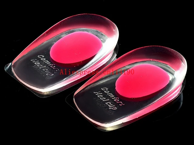 Brand New Gel Scarpe Solette Cushion Heel Tazza Massaggio Pads Inserti Heel Pain Spur Silicone