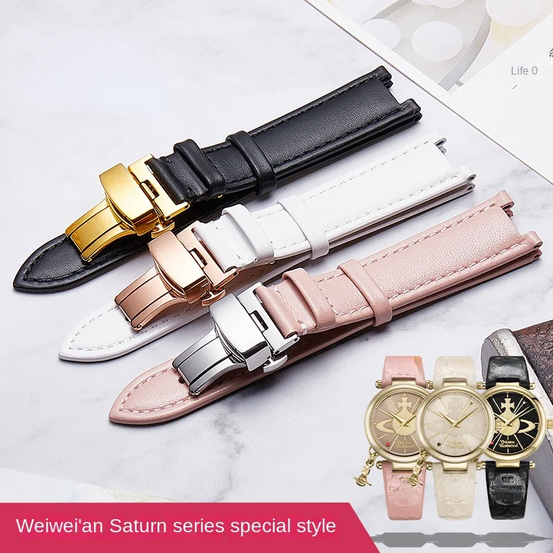 Cinturino Per Orologio In Vera Pelle Per Vivienne Westwood Women Women Cinturino Con Interfaccia Concava Morbido E Confortevole Da 18Mm