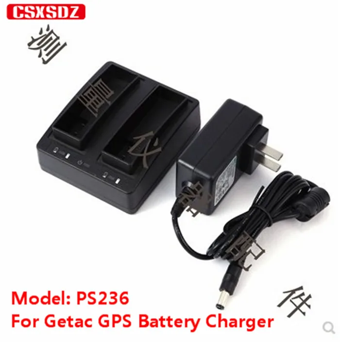 Nuovissimo Caricabatterie Doppio Per Batteria Getac Gps Ps236 Ps336, Caricabatterie Getac