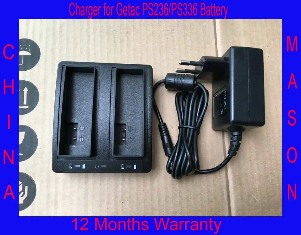 Caricatore Doppio Per Getac Ps236 Batteria, Ps336 Batteria, Caricabatteria Per Batteria Getac, Getact Caricatore