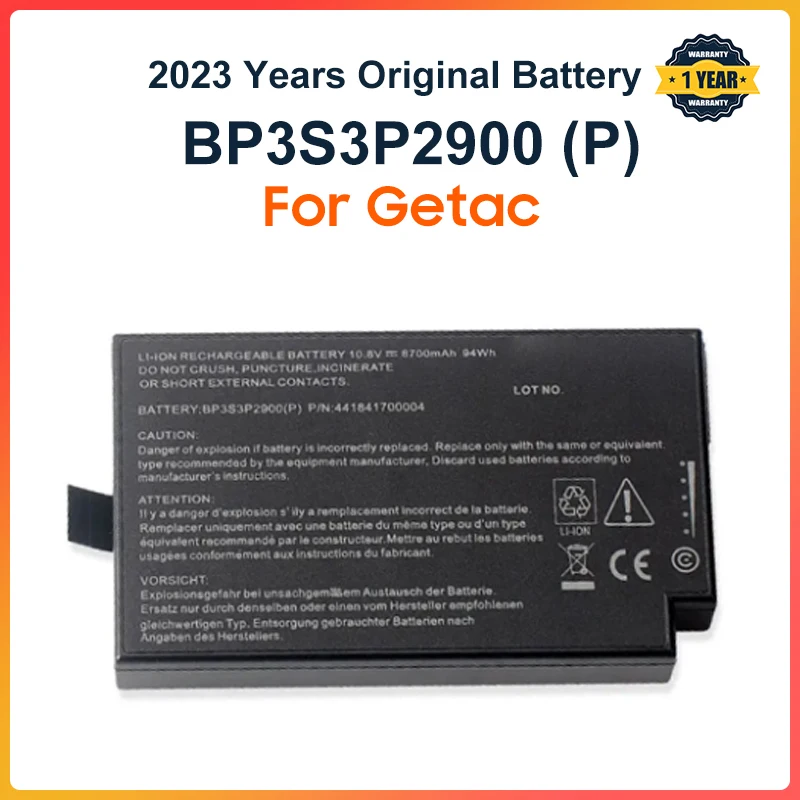 Batteria Per Laptop 10.8V 8700Mah Per Getac B300 B300X Bp3S3P2900 (P) 4418144000490 3 Icr19/66-3 94Wh
