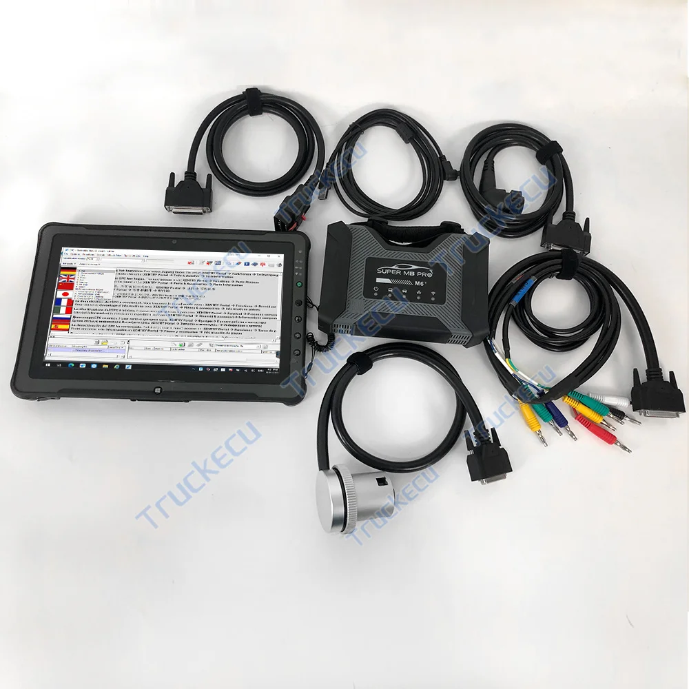 Super Mb Pro M6 Strumento Di Diagnosi Stella Wireless Configurazione Completa Funziona Su Entrambe Le Auto Strumento Di Diagnosi Camion Pk Mb C4 C5 + 