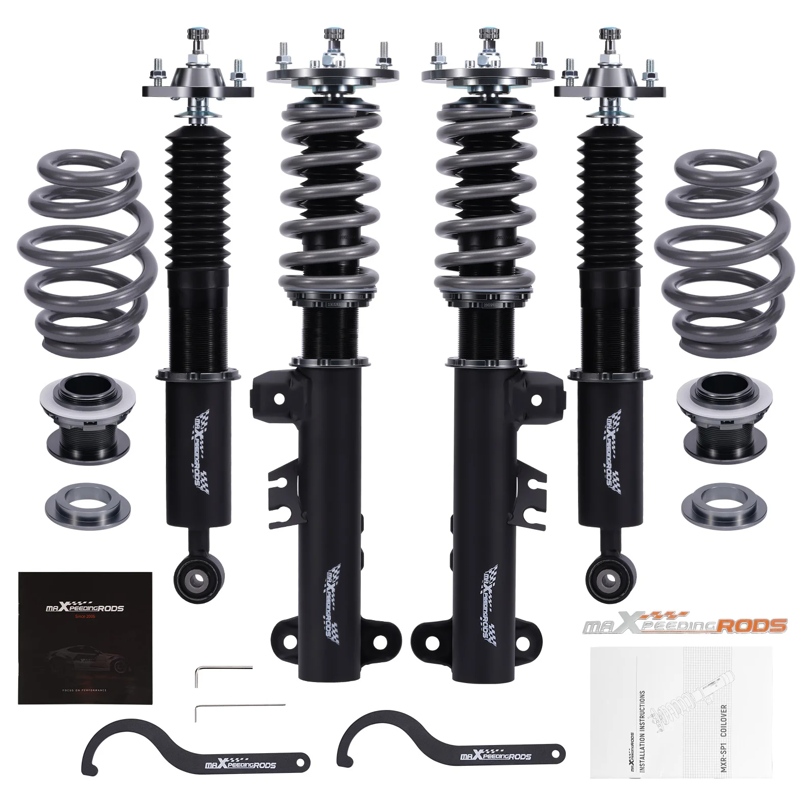 Maxpeedingrods Cot7 Coilovers Kit Sospensione Ammortizzatori Per Bmw Serie 3 E36 Rwd Racing Coilover Kit Sospensione