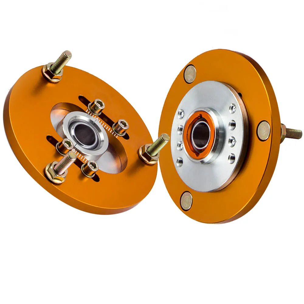 2 Pezzi Coilover Pillowball Camber Top Supporti Piastra Camber Anteriore Per Bmw E36 Golden