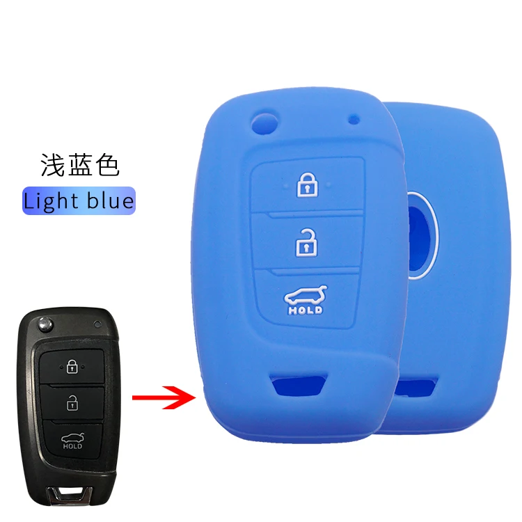 Xinyuexin Custodia Protettiva Per Chiave In Silicone Per Hyundai Sonata Solaris Prendisole 2017-2020 Portachiavi Per Accessori Hyundai Sonata