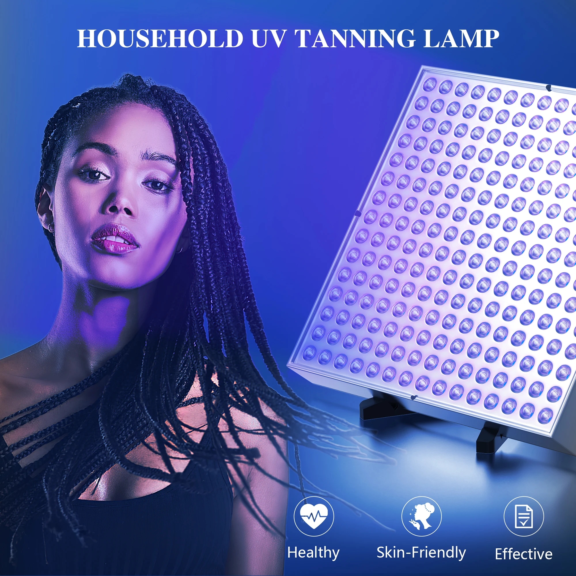 Lampada Abbronzante Per Il Viso Da 45W Per La Casa Con Led Laser A Luce Blu Fredda Da 225 Pezzi Lampada Per Solarium Abbronzante Cura Della Pelle Di B