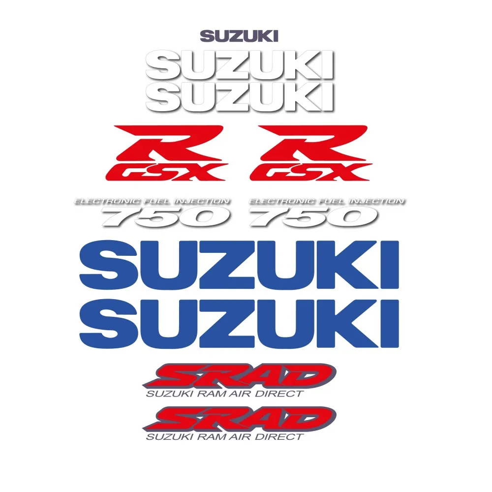 Kit Adesivo Compatibile Per Moto Da Strada Suzuki Gsx-R 750 Srad 1998