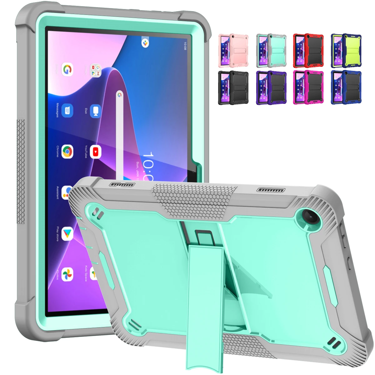Custodia Per Tablet Heavy Duty Armor Per Amazon Fire Hd 8 2022 8.0 Pollici Pc + Tpu Kids Antiurto Per Fire Hd 8 2022 Cover Per Tablet Da 8.0 Pollici