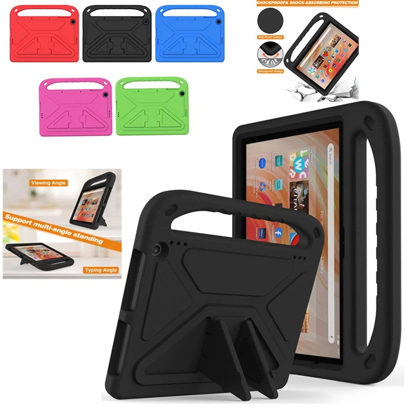 Custodia Sicura Per Bambini Per Amazon Fire Hd8 Plus 2020 7 2022 Per Amazon Kindle Fire Hd8 Custodia Antiurto Per Bambini In Eva Con Supporto Per La M