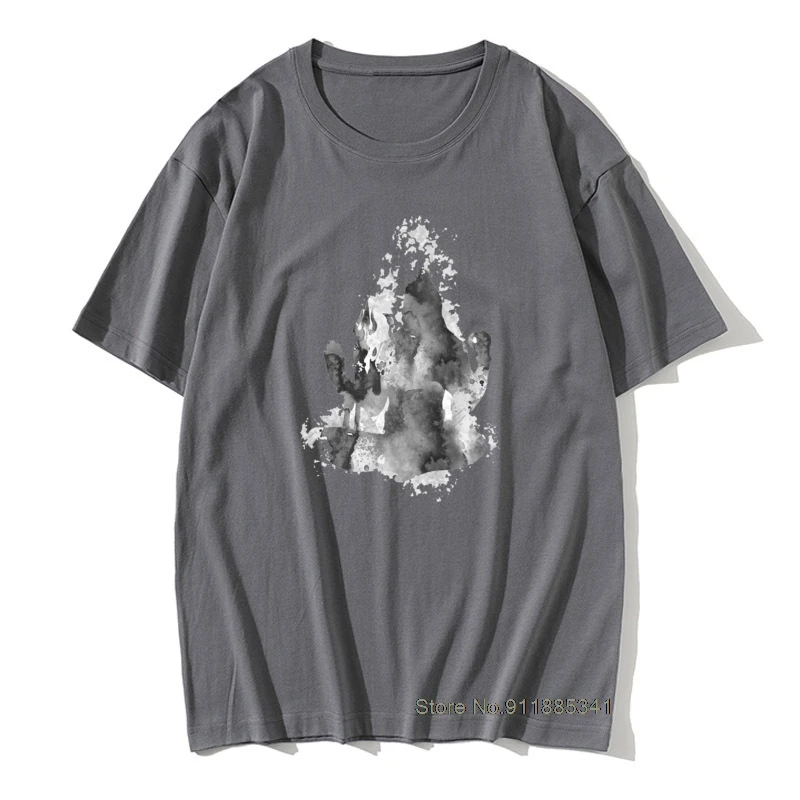 T-Shirt Shiva Shiva Acquerello Shiva Lord T-Shirt 100% Cotone T-Shirt Uomo Stampa Casual Manica Corta T-Shirt Fantastica Di Grandi Dimensioni