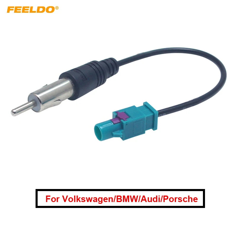 Feeldo 5Pcs Car Stereo Radio Impianto Audio Fm/Am Antenna Adattatore Per Volkswagen/Bmw/Audi/ Porsche/Mini Cavo Di Collegamento