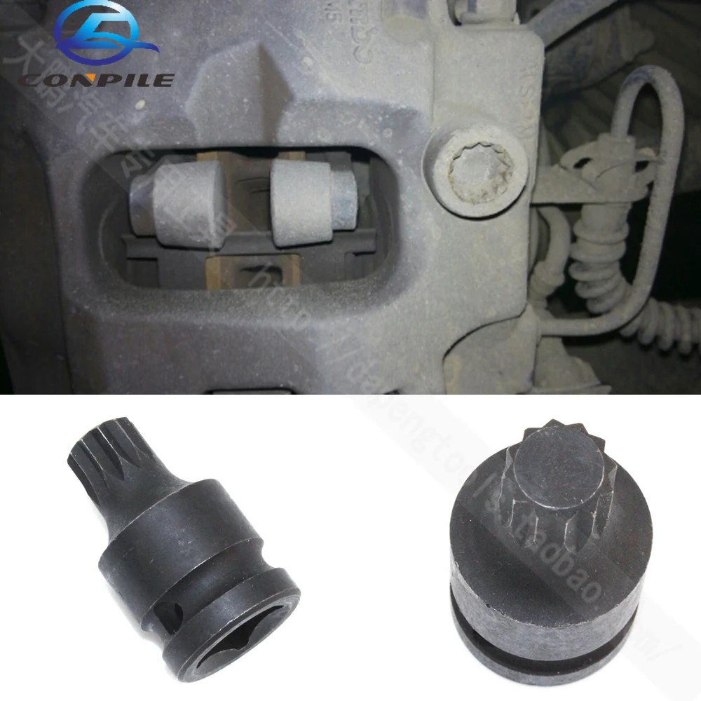 1Pc Per Volkswagen Sagitar Magotan Audi Porsche Pompa Freno Vite Speciale Strumento Di Smontaggio M14 Mm12 Testa Del Manicotto