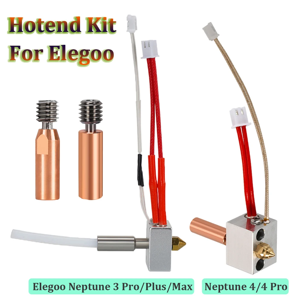 24V 50W Hotend Kit Per Elegoo Neptune 4 4Pro Parti Della Stampante 3D Ad Alta Velocità 40W J-Head Testina Di Stampa Per Elegoo Neptune 3 Pro/Plus/Max