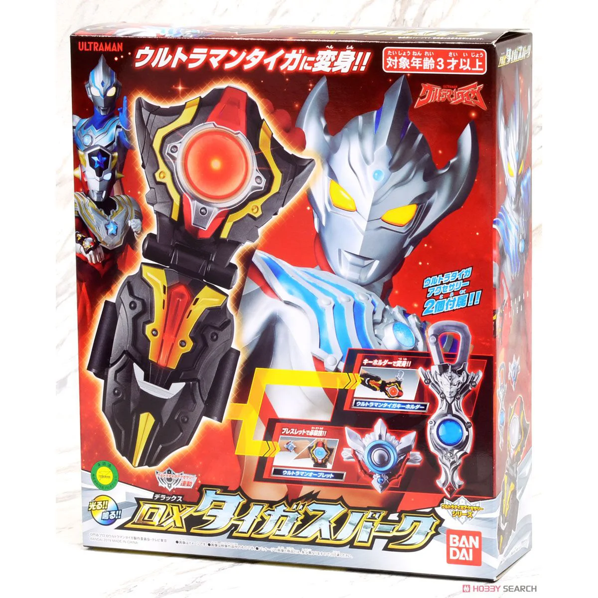 Bandai Genuine Ultraman Taiga Dx Action Figure Taiga Spark And Taiga Tri-Blade Model Toys Children Birthday Gifts