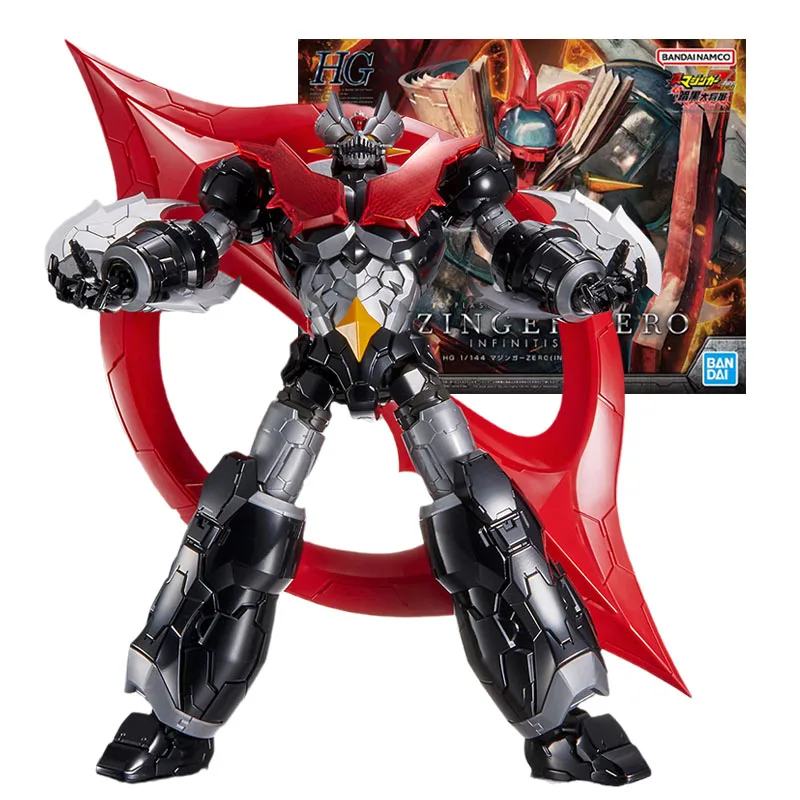 Bandai Genuine Figure Mazinger Z Model Kit Anime Figures Hg 1/144 Mazinger Zero Infinitismo Collection Model Action Figure Toys