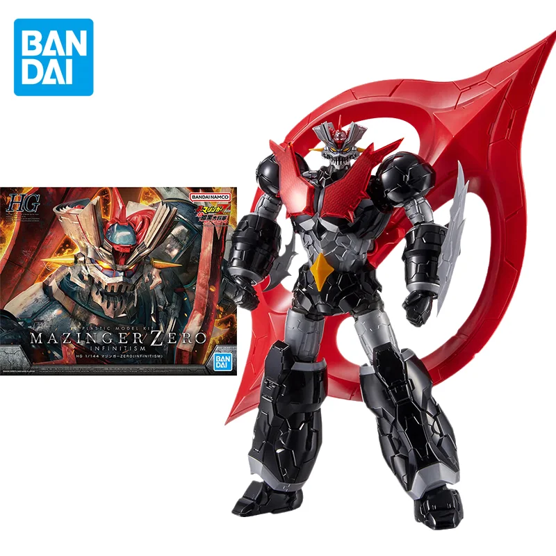 Bandai Original Mazinger Z Anime Figure Model Hg 1/144 Mazinger Zero Infinitismo Anime Action Figure Giocattoli Regali Per Bambini