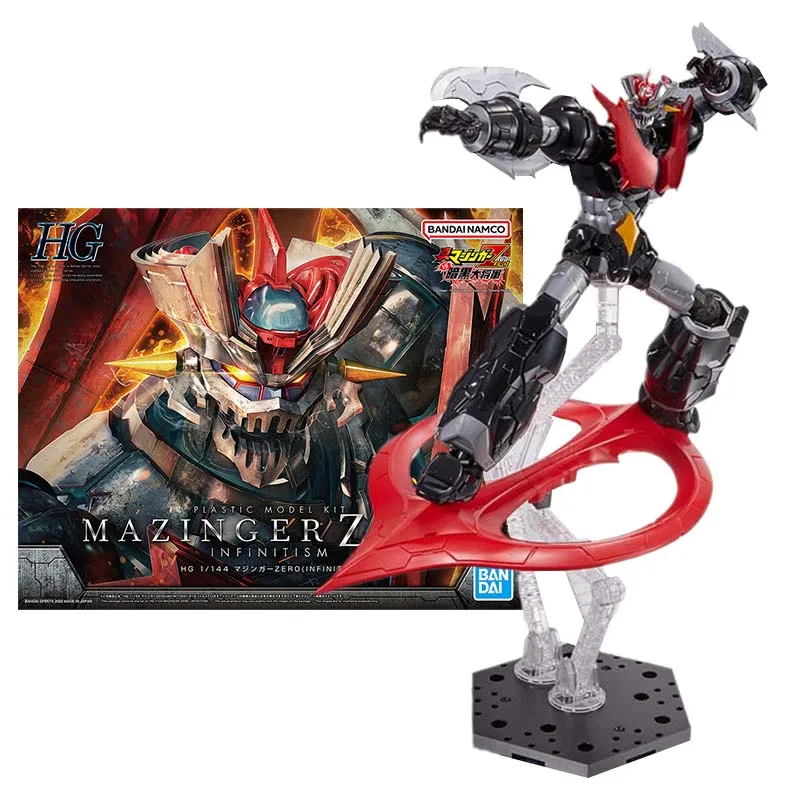 Bandai Figure Mazinger Z Model Kit Anime Figures Hg 1/144 Mazinger Zero Infinitismo Collection Model Action Figure Toys For Boy