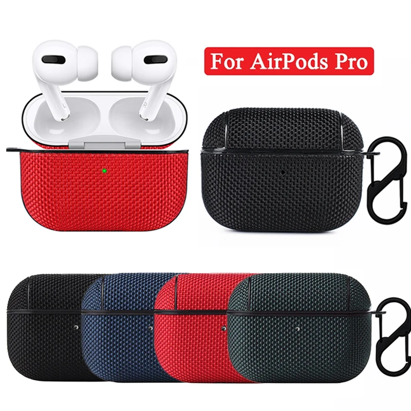 Wireless Earphone Case For Airpods Pro Luxury Business Textile Cloth Pc Cover For Airpodspro Bluetooth Headphone Protective Case