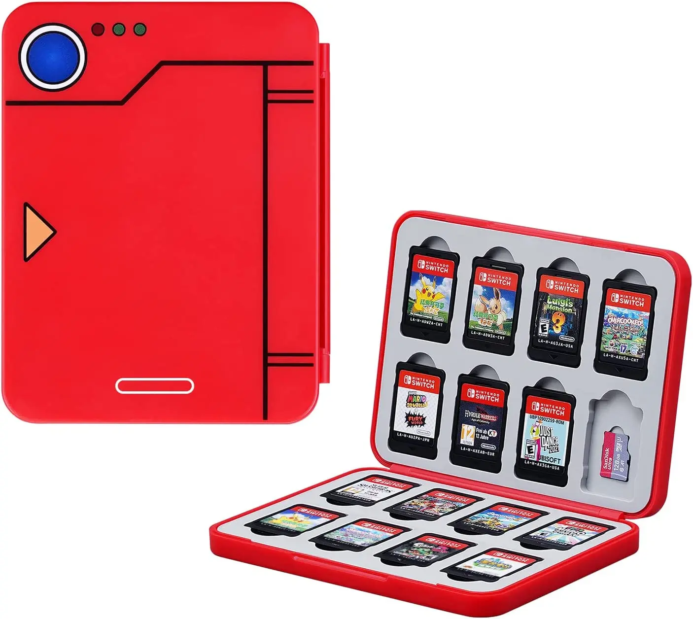 Ns Switch Oled Game Card Storage Box, Switch Game Storage Case Con 16 Game Card Holder Case Per Nintendo Switch / Switch Lite