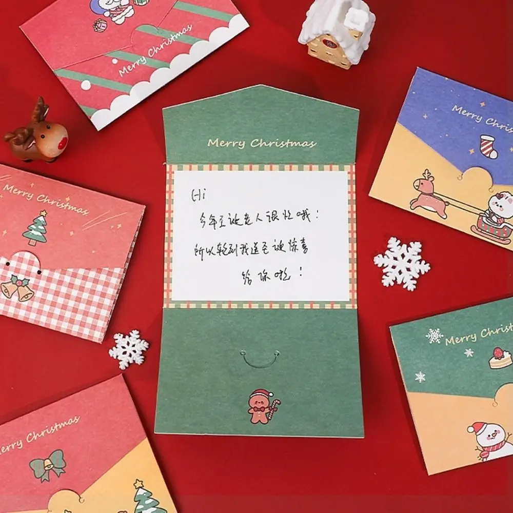 Pieghevole Auguri Fai Da Te Lettere Regali Di Capodanno Biglietti Di Auguri Per Festival Di Compleanno Biglietti Di Benedizione Cartolina Di Natale Bi