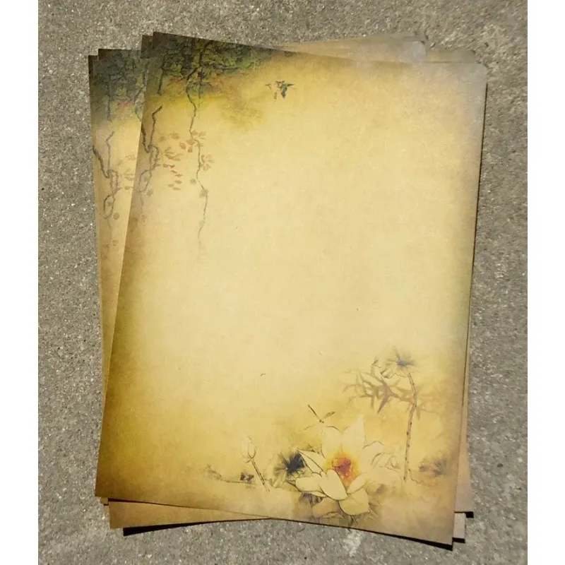 8 Pezzi Vintage Letter Paper Stationery Writing Paper Letter Set School Forniture Per Ufficio Carta Di Cancelleria