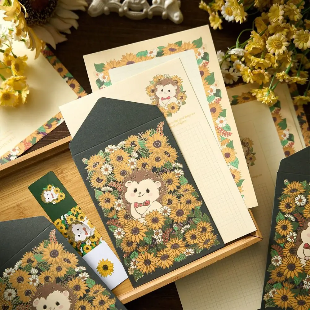 Creativo Fiore Cespuglio Busta Lettera Carta Set Piccola Confessione Fresca Lettera D'Amore Simpatiche Lettere Cancelleria Materiale Scolastico