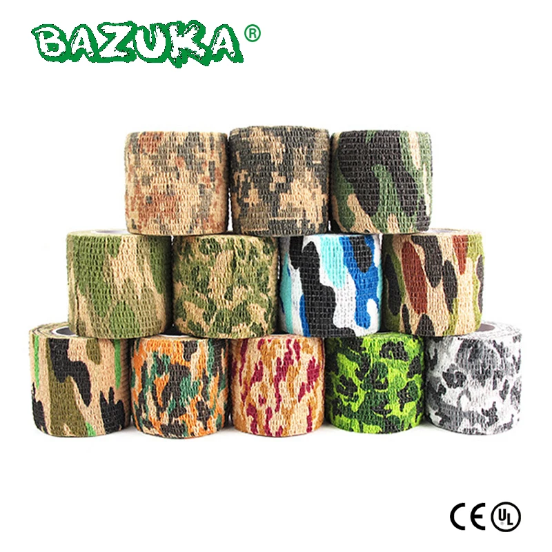 Airsoft Paintball Marker Autoadesivo Camouflage Wrap Fucile Caccia Tiro Ciclismo Nastro Impermeabile Camo Stealth Non Tessuto