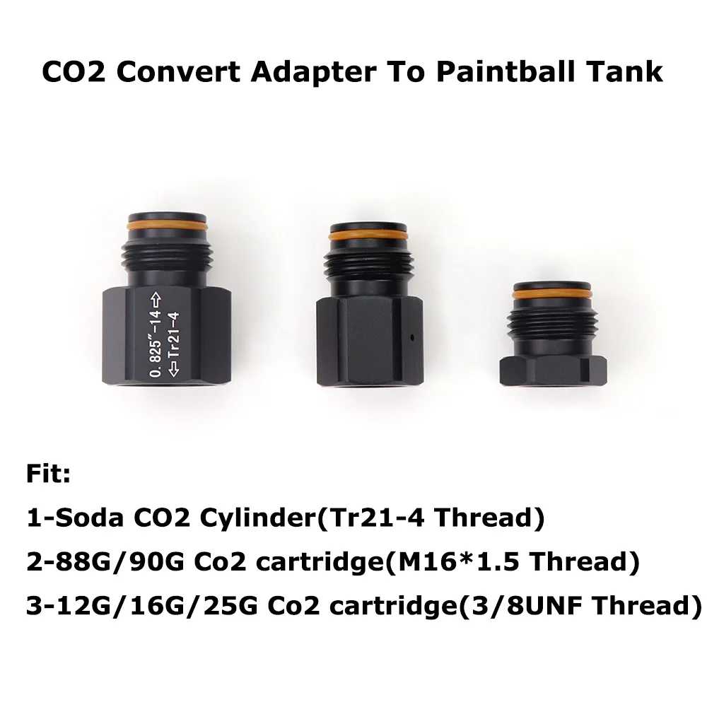 Nuovo Adattatore Di Conversione Del Cilindro Di Co2 In Filettatura Del Serbatoio Di Co2 Di Paintball, Cartuccia Di Co2, Bombola Di Co2 Di Soda