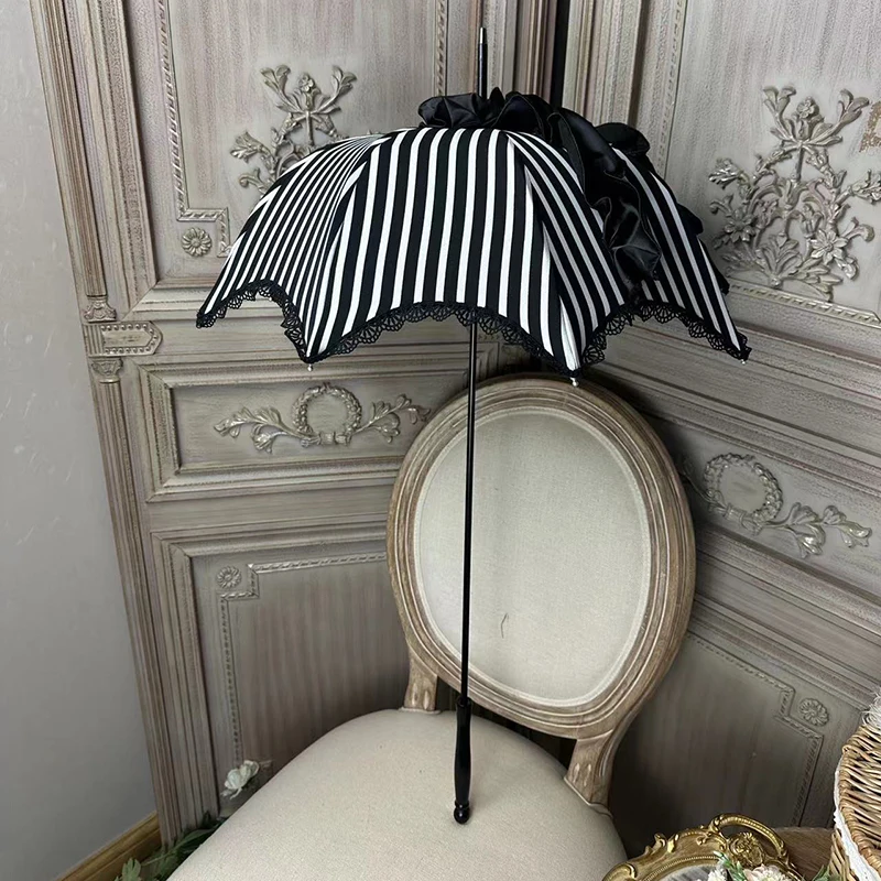 Ombrelli Da Donna Portatili In Pizzo Ricamo Estivo Di Lusso Ombrello Mercedes Nero Ombrellone Lolita Guarda Chuva Invertido Sunny Angel